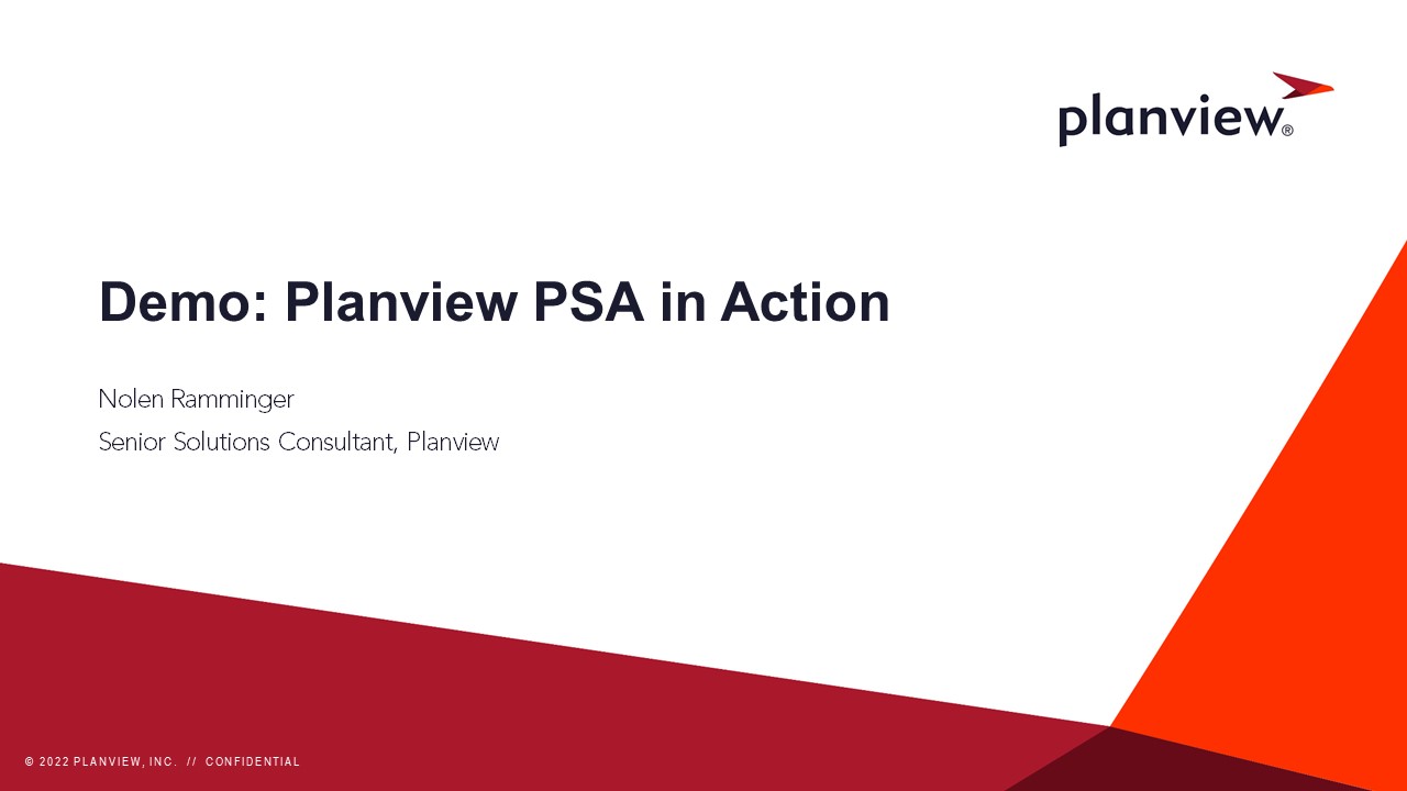 Demo: Planview PSA in Action